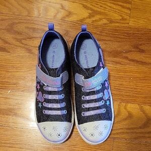 Dark Gray and Purple Kids Shoes NWOT.